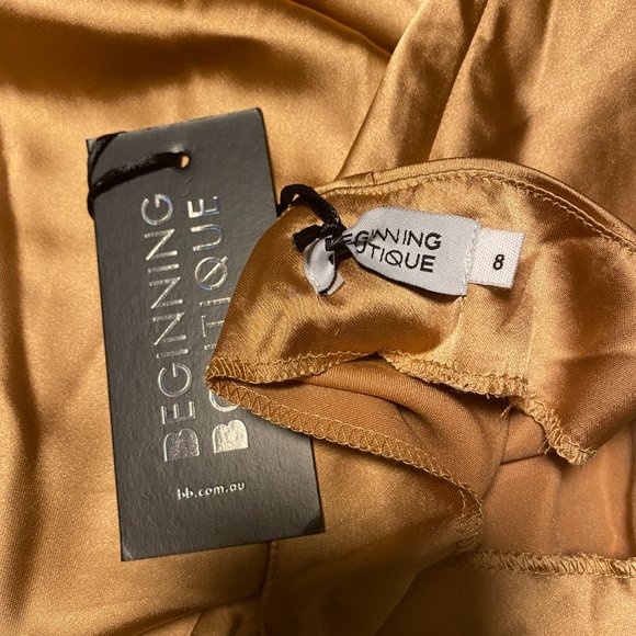 Satin Midi Slip Dress | 4/Small - Picture 5 of 7